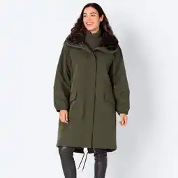 NKD Damen-Parka mit Kapuze und Kunstfellfutter in Leo-Optik Angebot