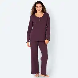 NKD Damen-Schlafanzug mit feinem Ajour-Muster, 2-teilig Angebot