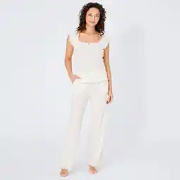 NKD Damen-Schlafanzug mit Rüschen, 2-teilig Angebot