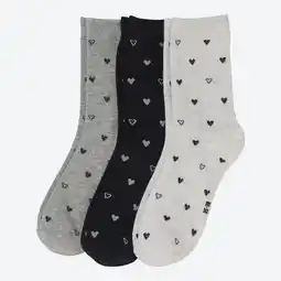 NKD Damen-Socken mit Herzmuster, 3er-Pack Angebot