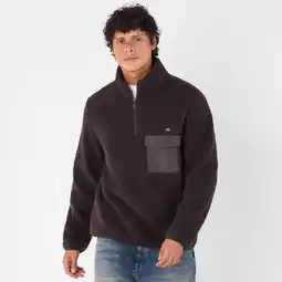 NKD Herren-Teddyfleece-Pullover mit Stehkragen und Reißverschluss Angebot