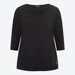 NKD Damen-Langarmshirt mit Frontaufdruck, große Größen Angebot
