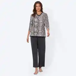 NKD Damen-Schlafanzug mit Schlangenprint, 2-teilig Angebot