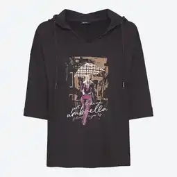 NKD Damen-Langarmshirt mit Kapuze und Frontdruck Angebot