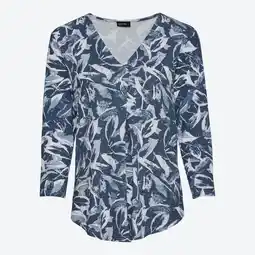 NKD Damen-Langarmshirt mit V-Ausschnitt und Falte vorne Angebot