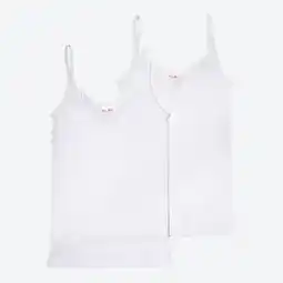NKD Damen-Unterhemd mit Batist-Spitze, 2er-Pack Angebot