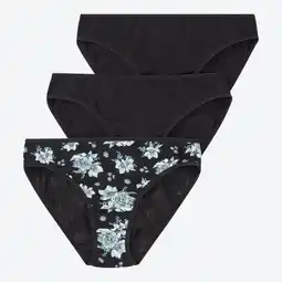 NKD Damen-Minislip mit hohem Baumwollanteil, 3er-Pack Angebot