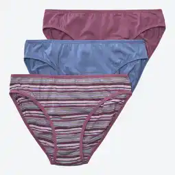 NKD Damen-Minislip mit hohem Baumwollanteil, 3er-Pack Angebot
