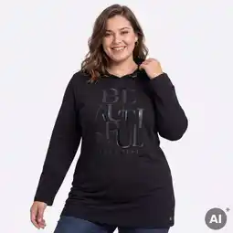 NKD Damen-Hoodie mit Frontaufdruck, große Größen Angebot