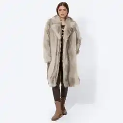 NKD Damen-Kunstfell-Mantel mit Kragen Angebot