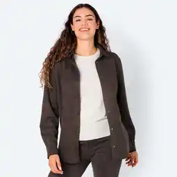 NKD Damen-Bluse in Kunst-Veloursleder-Optik Angebot