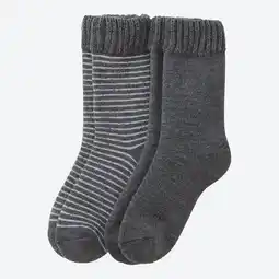 NKD Damen-Kuschelsocken mit Strickbund, 2er-Pack Angebot