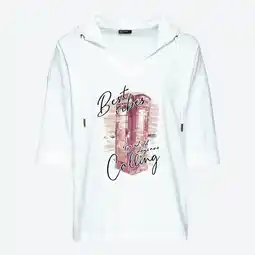 NKD Damen-Langarmshirt mit Kapuze und Frontdruck Angebot