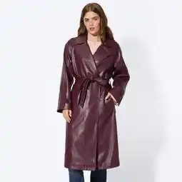 NKD Damen-Mantel aus Kunstleder mit Gürtel Angebot