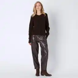 NKD Damen-Hose aus Kunstleder im Barrel-Look Angebot
