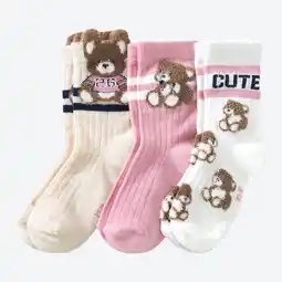 NKD Kinder-Mädchen-Socken mit Bärenmotiv, 3er-Pack Angebot