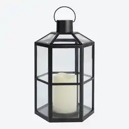 NKD LED-Laterne mit Timerfunktion, ca. 16x18x28 cm Angebot