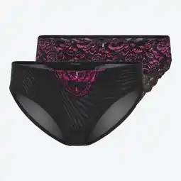 NKD Damen-Brazil-Slip mit Spitze, NKD-VIKTORIA, 2er-Pack Angebot