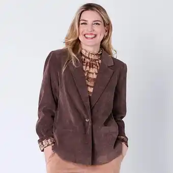 NKD Damen-Kordblazer mit Reverskragen Angebot
