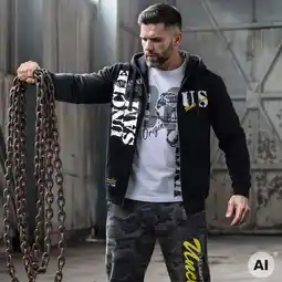NKD Uncle Sam Herren-Sweatjacke mit Kapuze Angebot