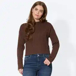 NKD Damen-Zopfstrickpullover mit Viskose Angebot