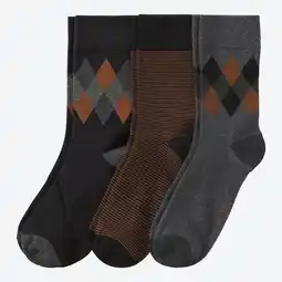 NKD Herren-Socken mit Rautenmuster, 3er-Pack Angebot