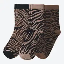 NKD Damen-Socken mit Animal-Muster, 3er-Pack Angebot