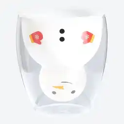 NKD Doppelwand-Trinkglas mit Schneemann-Motiv, ca. 300ml Angebot