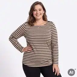 NKD Damen-Pullover mit Bootausschnitt, große Größen Angebot