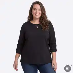 NKD Damen-Langarmshirt mit Struktur, große Größen Angebot