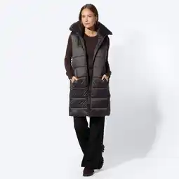 NKD Damen-Steppweste mit Kunstfellkapuze Angebot