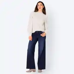 NKD Damen-Wideleg-Jeans mit leichter Waschung Angebot