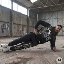NKD Uncle Sam Herren-Jogginghose mit elastischem Bund und Beinabschlüssen Angebot