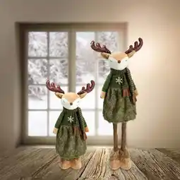 NKD Deko-Rehfigur mit Teleskopbeinen, ca. 77x21x13,5 cm Angebot
