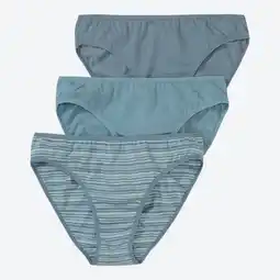 NKD Damen-Minislip mit hohem Baumwollanteil, 3er-Pack Angebot