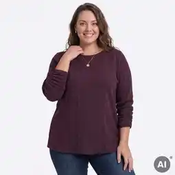 NKD Damen-Langarmshirt mit Struktur, große Größen Angebot