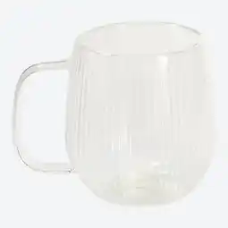 NKD Doppelwandglas mit Rillen, ca. 250 ml Angebot