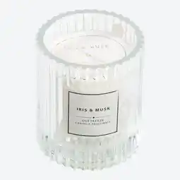 NKD Duftkerze im Glas mit Rillen, ca. 8x9cm Angebot