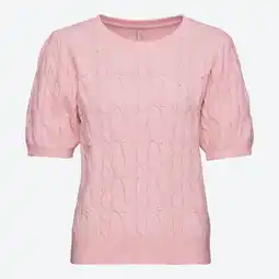 NKD Damen-Zopfstrickpullover mit Perlenbesatz Angebot