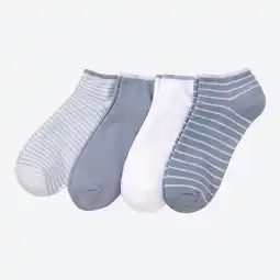 NKD Damen-Sneaker-Socken mit hohem Baumwollanteil, 4er-Pack Angebot