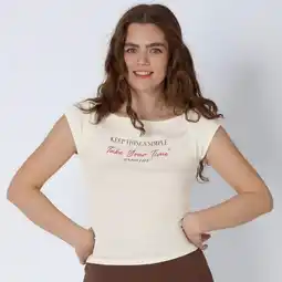 NKD Damen-T-Shirt mit Frontaufdruck Angebot