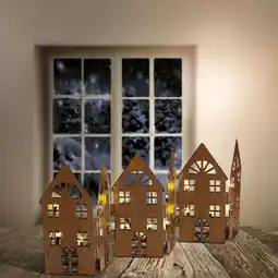 NKD LED-Metallstadt mit Timerfunktion, ca. 7x14 cm Angebot