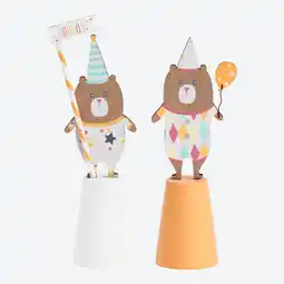NKD Figur Bär aus Holz, ca. 13,5 cm hoch, 2er-Pack Angebot