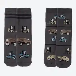 NKD Kinder-Jungen-ABS-Socken mit Fahrzeug-Motiven, 2er-Pack Angebot