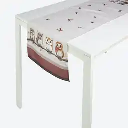 NKD Tischläufer mit Eulen-Motiv, ca. 40x140 cm Angebot