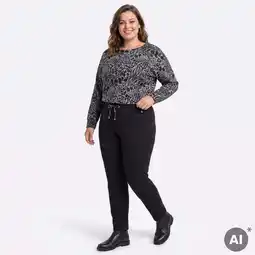 NKD Damen-Stoffhose mit Reißverschlusstaschen, große Größen Angebot