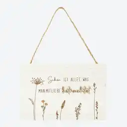 NKD Deko-Schild mit Spruch, ca. 14x21 cm Angebot