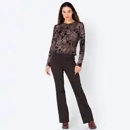 NKD Damen-Bootcut-Jeans mit elastischem Bund Angebot