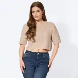 NKD Damen-Kurzarm-Pullover im Cropped-Design Angebot