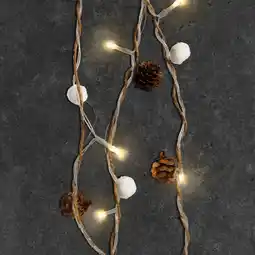 NKD LED-Lichterkette mit Zapfen, ca. 160 cm Angebot